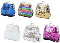 Toi-Toys porte-monnaie rétro paillettes enfant 9x9 cm accessoire brillant