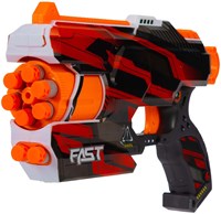 Toi-Toys Schaumstoff Pistole Six-Shot Cyclone mit 12 Pfeilen Spielzeug-3