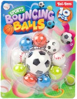 Toi-Toys Bouncing Balls Set buntes Spielzeug 10 Stück-2