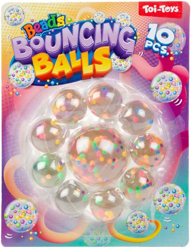 Toi-Toys Bouncing Balls Set buntes Spielzeug 10 Stück-3