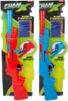 Toi-Toys Schaumstoff Spielzeugpistole mit 6 Schaumstoffpfeilen für Kinder