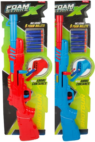 Toi-Toys Schaumstoff Spielzeugpistole mit 6 Schaumstoffpfeilen für Kinder
