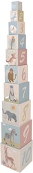 Atan cubes d'empilage jouet coloré pour enfants