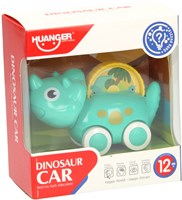 Voiture dinosaure jouet pour tout-petits 11cm vert mer jaune