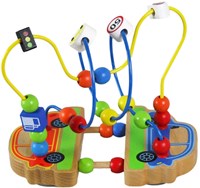 Johntoy Holzperlenrahmen Spielzeug für Kleinkinder und Kinder