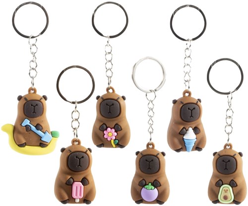 Sleutelhanger Capibara - 4cm-2