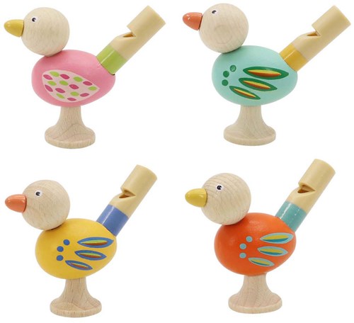 Playwood Holz-Vogelpfeife Spielzeug für Kinder mehrfarbig