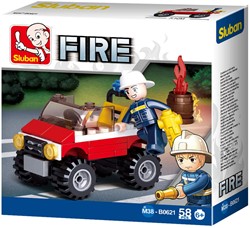 Sluban Feuerwehr-Jeep M38-B0621