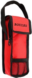 HOT Sports + Toys sacoche de boules rouge pour 3 boules polyester
