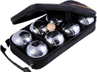 Jeu de Boules Set - 8 Metallkugeln im Tragetasche Outdoor-Spiel