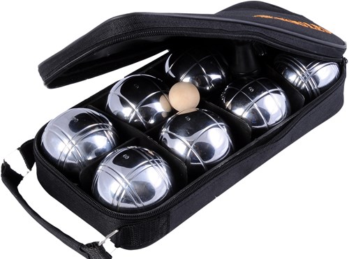 Jeu de Boules Set - 8 Metallkugeln im Tragetasche Outdoor-Spiel