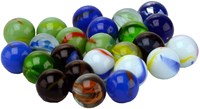 Johntoy billes jouet 24 pièces 16mm multicolore verre-2