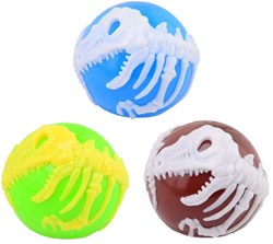 Johntoy balle rebondissante dinosaure lumineuse 8cm jouet