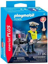 Playmobil Polizist - Radarkontrolle Spielset 70305 Special Plus