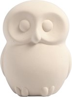 Creativ Company Spardose Eule Terrakotta Weiß 10 cm 8 Stück Dekoration