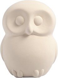 Creativ Company Spardose Eule Terrakotta Weiß 10 cm 8 Stück Dekoration