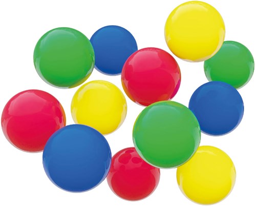 Hubelino Kugeln Kunststoff Set - 12 Stück Kugelbahn Spielzeug-2