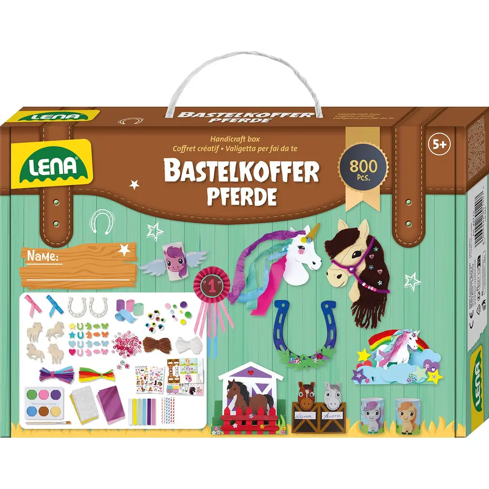 Bastelkoffer Pferde, Premium