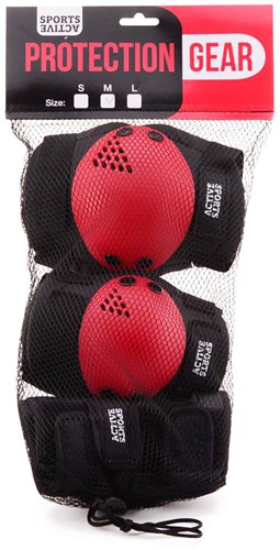 6 Schutzset rot/schwarz 20269-2