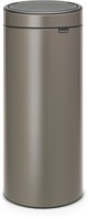 Brabantia poubelle 30L Touch Bin platinum corbeille à déchets