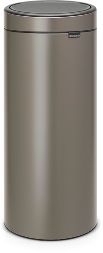 Brabantia poubelle 30L Touch Bin platinum corbeille à déchets