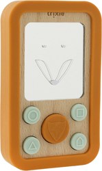 Trixie téléphone bébé en bois avec silicone - jouet sensoriel Mr. Fox