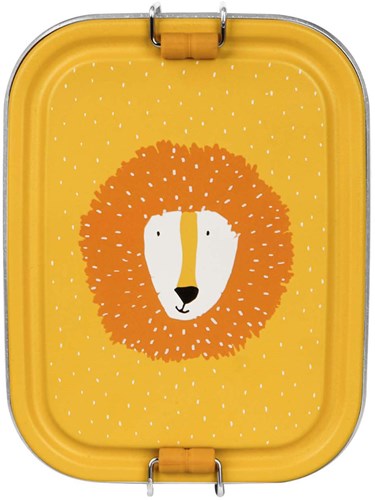 Trixie Brotdose Lunchbox Mr. Lion - Edelstahl - Gelb - Kinder - BPA-frei-3