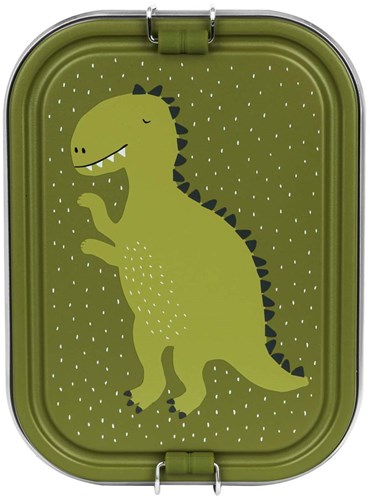 Trixie grande boîte à repas - boîte à lunch inox enfants - Mr. Dino - vert-3