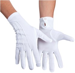 Boland - Weiße Handschuhe für Erwachsene - Zauberer - Weihnachten - Nikolaus