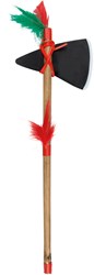 Boland Indianer Tomahawk Spielzeug Axt mit Federn - Karneval Accessoire