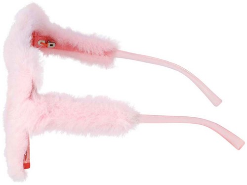 Boland Partybrille rosa fluffy - lustiges Accessoire für Party und Karneval-2