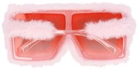 Boland Partybrille rosa fluffy - lustiges Accessoire für Party und Karneval-3