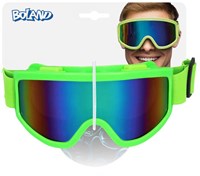 Boland Skibrille Party Neon Grün - Karneval Retro Disco Festival