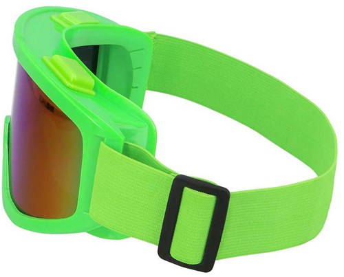 Boland Skibrille Party Neon Grün - Karneval Retro Disco Festival-3