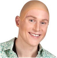 Boland Latex Perücke Glatze Natur Erwachsene Kostüm Zubehör-2