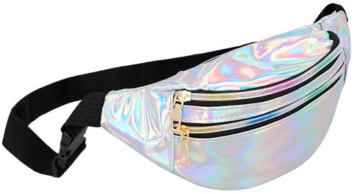 Boland Accessoire-Set Festival silber holografisch Party Outfit-3