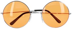 Boland Partybrille Hippie XL orange - Festival Accessoire Flower Power