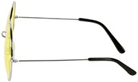 Boland Partybrille Hippie XL gelb - Festival Accessoire Retro-2