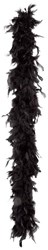 Boland boa schwarz 180cm - Feder-Accessoire für Kostümpartys