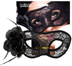 Boland Augenmaske Spitze Mystique schwarz - Maske für Erwachsene - Halloween