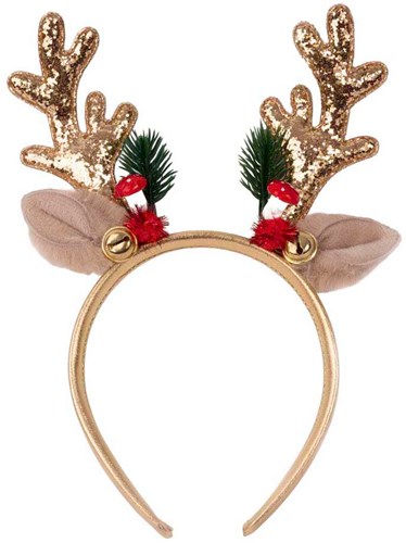 Great Pretenders Haaraccessoire Holiday Rudolph Haarreif gold für Kinder