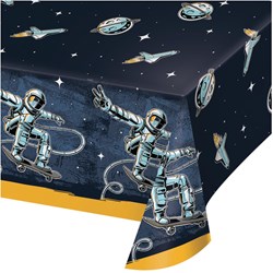 Haza Astronaut Tischdecke Weltraum Party Papier 137x259 cm Mehrfarbig