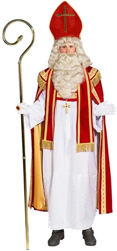 Haza Sinterklaasstab Deluxe goldfarben 190cm professionelles Spielzeug