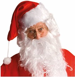 Boland Partybrille gold Sankt Nikolaus Weihnachtsmann Accessoire Erwachsene