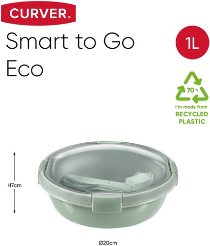 Curver Smart To Go Eco Lunchbox Rond 1L-2