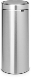Brabantia Mülleimer Touch Bin 30L matt Stahl Fingerabdruckschutz