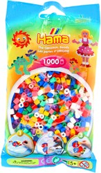 Hama perles à repasser mix - 1000 perles colorées pour enfants