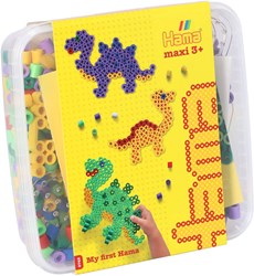 Hama Perles à Repasser Maxi Set Dinosaures - 600 pièces - Jouet créatif