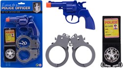 Johntoy Polizei Spielset Starterset auf Karte - Spielzeugset für Kinder
