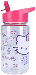 Vadobag Hello Kitty Trinkflasche mit Strohhalm - 450ml - Schulflasche